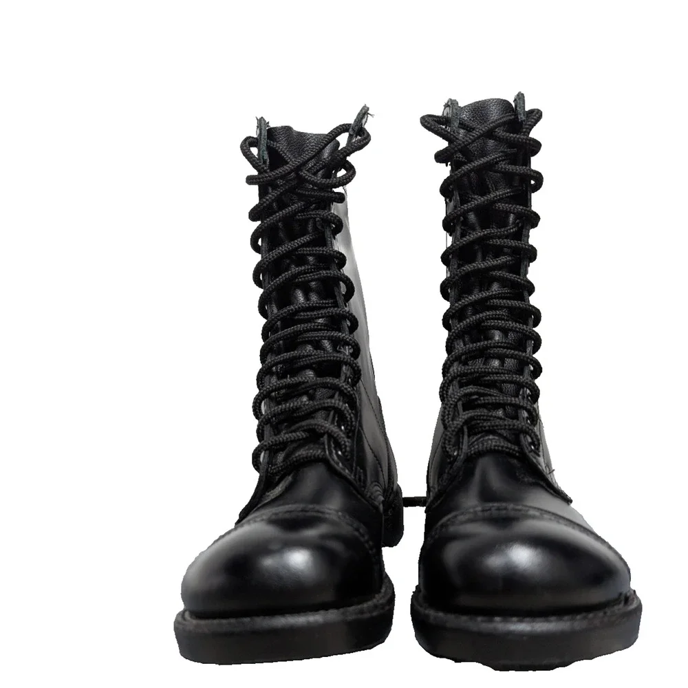 Corcoran Leather Jump Boots Mens 10.5 Black Polished Combat Military Classic USA